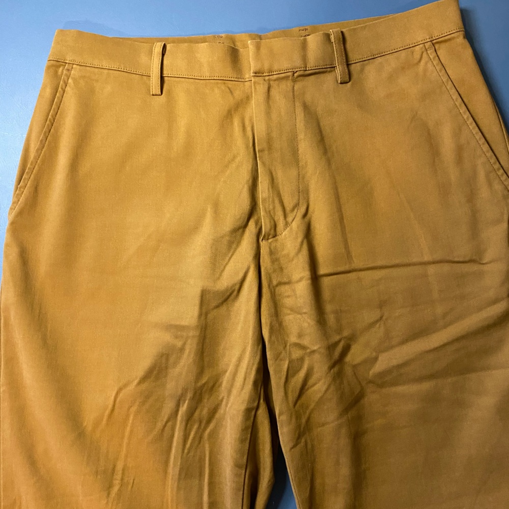 Uniqlo Brown Zip Hook Closure Cotton, Rayon, Spandex M